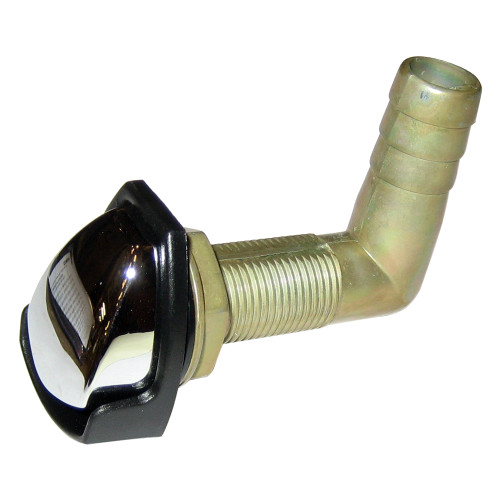 Perko Gas Tank Vent w/Swivel Elbow - Chrome/Black 0561DP4CHR
