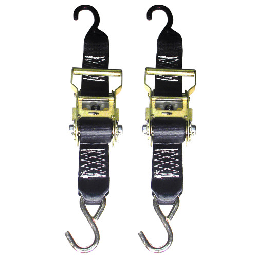 Rod Saver Heavy-Duty Ratchet Trailer Tie-Down - 2" x 3&#39; - Pair R2TTD3