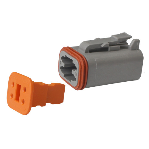 Pacer Deutsch DT Plug &amp; Wedge Lock Kit - 4 Position - 10 Pack TDT06-4S-10