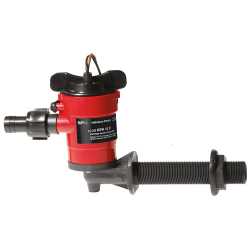 Johnson Pump Cartridge Aerator 1000 GPH 90&#176; Intake - 12V 38103