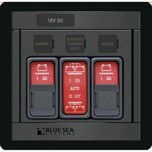 Blue Sea 1147 Remote Control Panel w/(2)2145 & (1)2146 Remote Control Contura Switch 1147