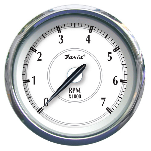 Faria Newport SS 4" Tachometer f/Gas Outboard - 7000 RPM 45003