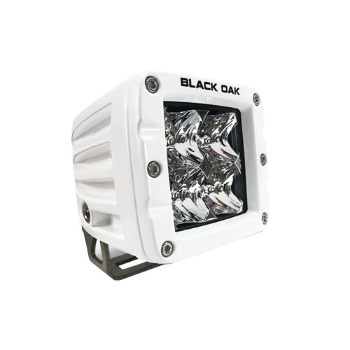 Black Oak 2" Marine LED Pod Light - Spot Optics - White Housing - Pro Series 3.0 2SM-POD10CR