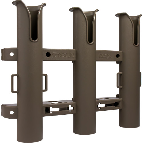 Sea-Dog Triple Threat Three Pole Rod Holder - Flat Dark Earth 325034-1