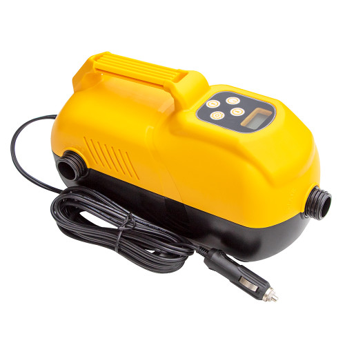 Solstice Watersports 2-Stage High Volume High Pressure Digital Pump w/Car/Battery Adapter Kit 19170