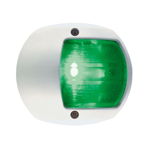 Perko LED Side Light - Green - 12V - White Plastic Housing 0170WSDDP3