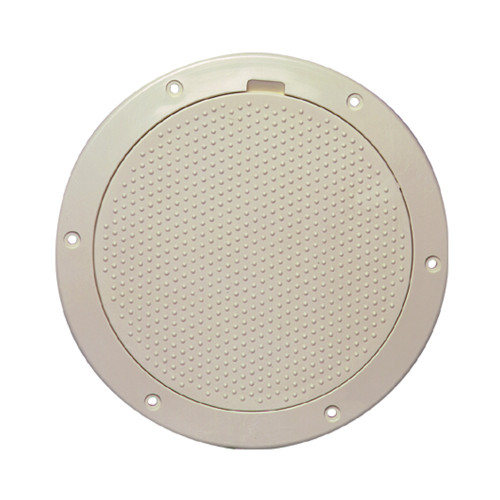 Beckson 6" Non-Skid Pry-Out Deck Plate - Beige DP63-N