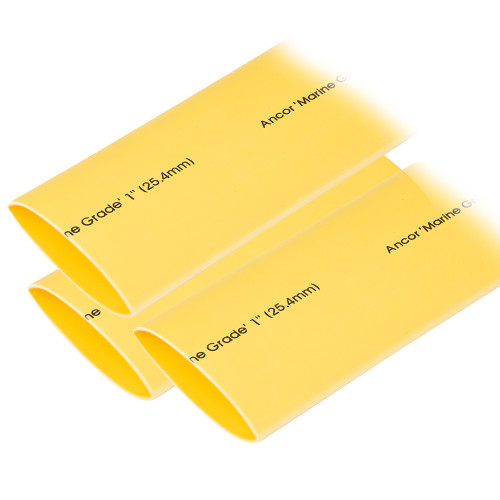 Ancor Heat Shrink Tubing 1" x 12" - Yellow - 3 Pieces 307924