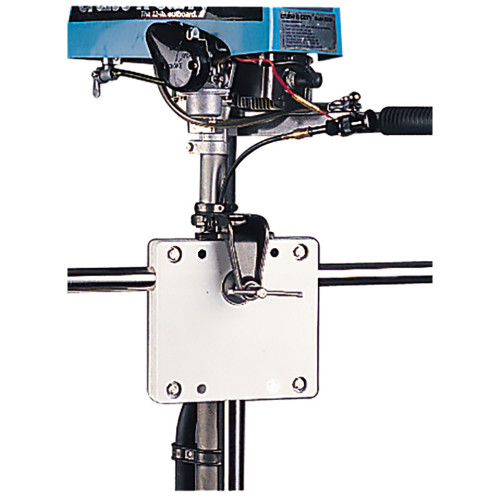 Sea-Dog Poly Rail Mount Motor Bracket - White 327150-1