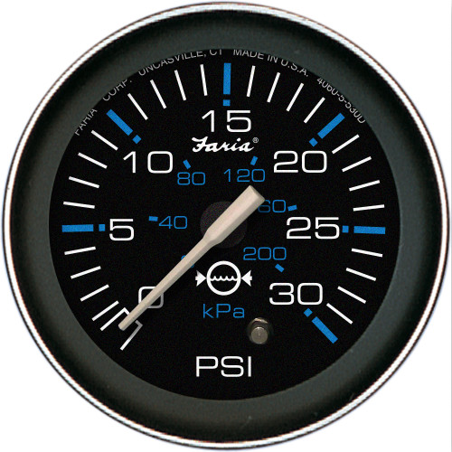 Faria Coral 2" Water Pressure Gauge (30 PSI) 13003