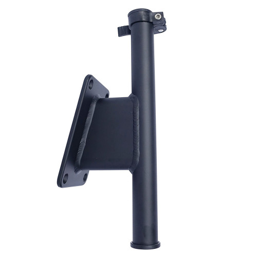 Panther 2.5" Set Back Transom Mount Bracket - Black - Powder Coat KPS25B