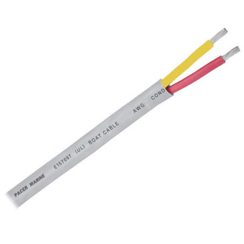 Pacer 12/2 AWG Round Safety Duplex Cable - Red/Yellow - 250&#39; WR12/2RYW-250
