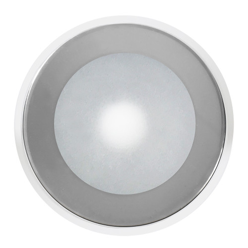 Shadow-Caster DLX Series Down Light - White Housing - RGB - Chrome Bezel SCM-DLX-CC-CHR-WH
