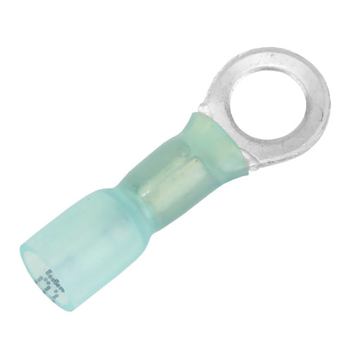 Pacer 16-14 AWG Heat Shrink Ring Terminal - 1/4" Stud Size - 3 Pack TE14-14R-3