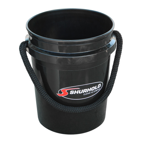Shurhold World&#39;s Best Rope Handle Bucket - 5 Gallon - Black 2452