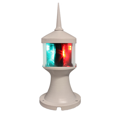Lunasea Tri-Color/Anchor Zero Emission Light Fixture - 12V - White LLB-73BK-01-WB