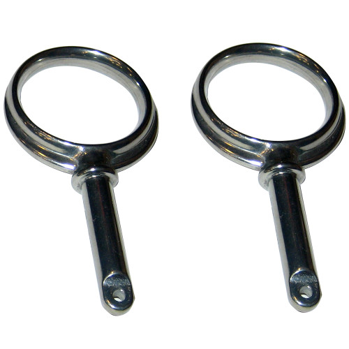 Perko Round Type Rowlock Horns - Plain Zinc 1267DP0ZNC