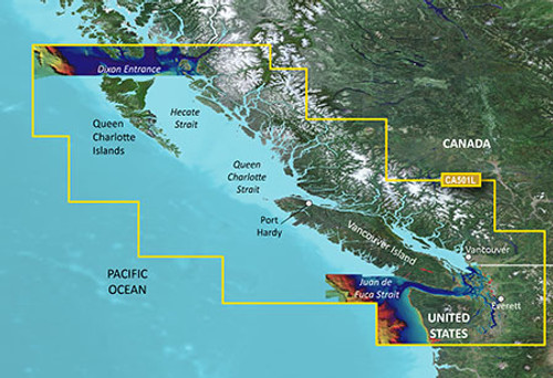 Garmin VCA501L G3 Vision Vancouver To Dixon Entrance 010-C0701-00