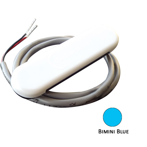 Shadow-Caster Courtesy Light w/2' Lead Wire - White ABS Cover - Bimini Blue - 4-Pack SCM-CL-BB-4PACK