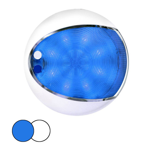 Hella Marine EuroLED 175 Surface Mount Touch Lamp - Blue/White LED - White Housing 959951121