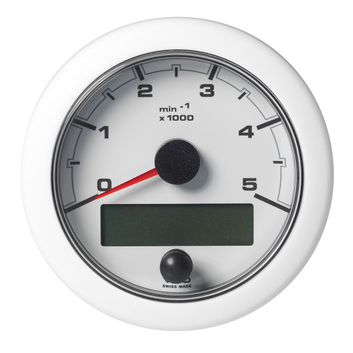 Veratron 3-3/8" (85mm) OceanLink&reg; NMEA 2000&reg; Tachometer - 5000 RPM - White Dial &amp; Bezel A2C1065800001