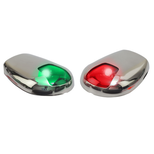 Sea-Dog Stainless Steel Side Mount LED Navigation Lights - 2 NM - Port &amp; Starboard 400079-1