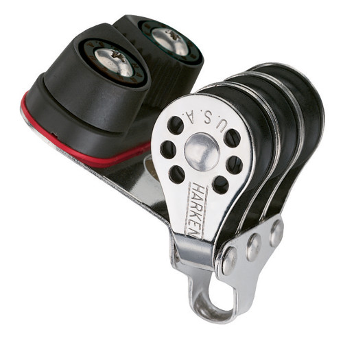 Harken 22mm Triple Micro Block w/Cam Cleat- Fishing 230F