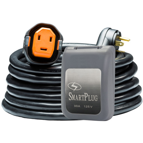 SmartPlug RV Kit 30 AMP Dual Configuration Cordset &amp; Grey Inlet Combo - 30&#39; R30303BM30PG