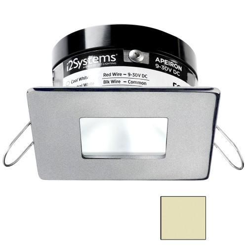 i2Systems Apeiron PRO A503 - 3W Spring Mount Light - Square/Square - Warm White - Brushed Nickel Finish A503-44CBBR