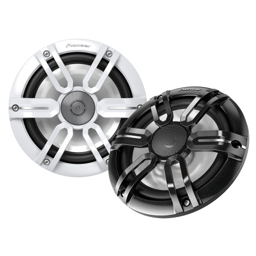 Pioneer 7.7" ME-Series Speakers - Black &amp; White Sport Grille Covers - 250W TS-ME770FS