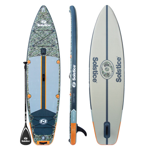 Solstice Watersports 11&#39;6" Drifter Fishing Inflatable Stand-Up Paddleboard Kit 36116