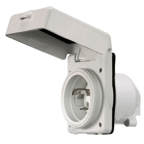 Hubbell HBL303NMBL 30A Inlet Boatside Polycarb HBL303NMBL