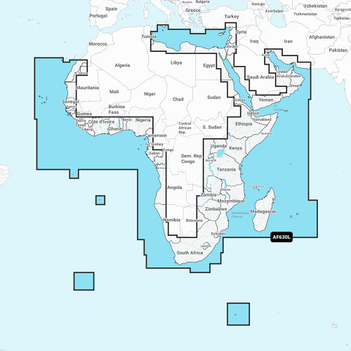 Navionics NAAF630L - Africa &amp; Middle East - Navionics+ 010-C1307-30