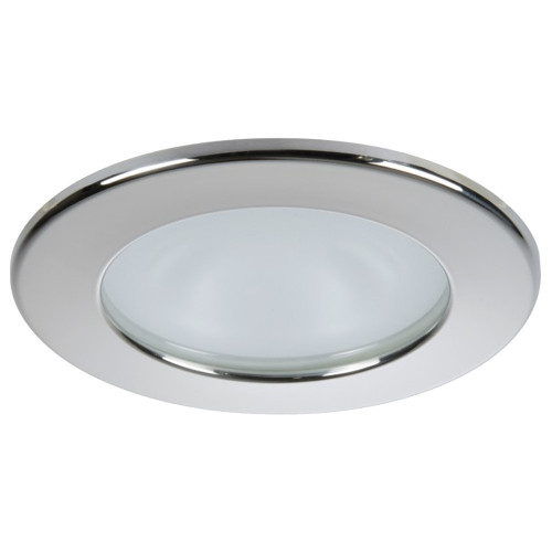Quick Kai XP Downlight LED - 6W, IP66, Spring Mounted - Round Stainless Bezel, Round Warm White Light FASP2492X12CD00
