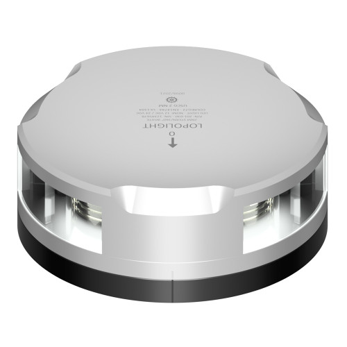 Lopolight 360-Degree Stern Light - 2NM - Silver Housing w/FB Base 201-030-FB