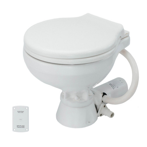 Johnson Pump Standard Electric Toilet - Compact Macerator Style - 24V 80-47435-02