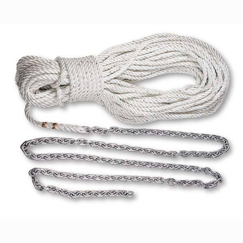 Lewmar 20'5/16 G4&200' 9/16 Line With 3/8 Shackle 69000339