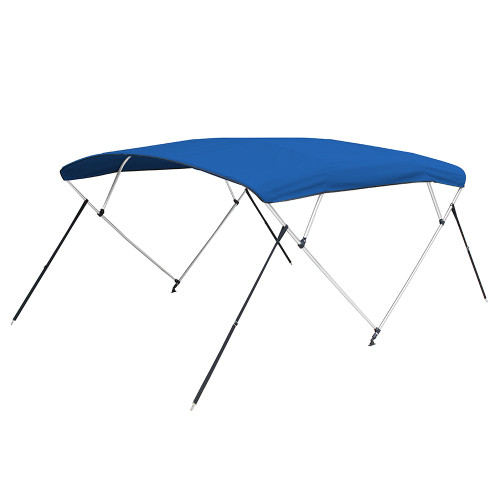 Carver 4 Bow 5487U Bimini Top with Boot - Pacific Blue Acrylic A5487UB-04
