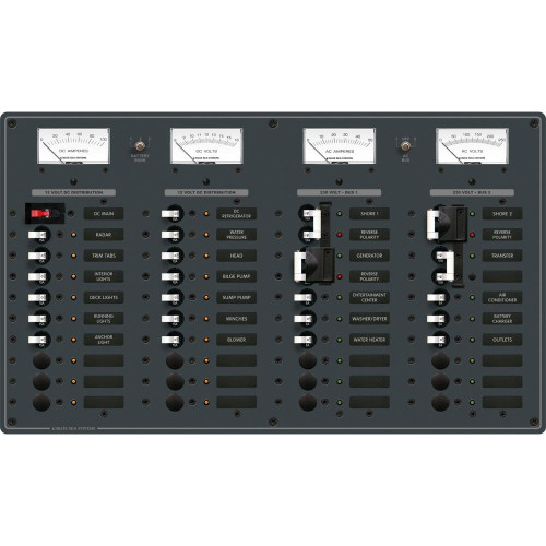 Blue Sea 8186 AC 2 Sources + 12 Positions/DC Main + 19 Positions 8186