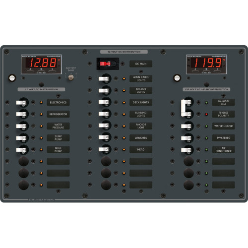 Blue Sea 8408 AC Main + 6 Positions / DC Main + 18 Positions 8408