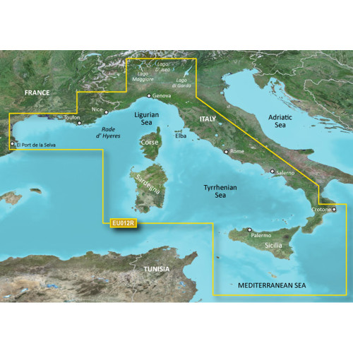 Garmin BlueChart&reg; g3 Vision&reg; HD - VEU012R - Italy, West Coast - microSD&trade;/SD&trade; 010-C0770-00