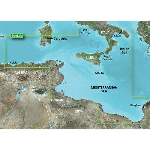 Garmin BlueChart&reg; g3 Vision&reg; HD - VEU013R - Italy Southwest &amp; Tunisia - microSD&trade;/SD&trade; 010-C0771-00