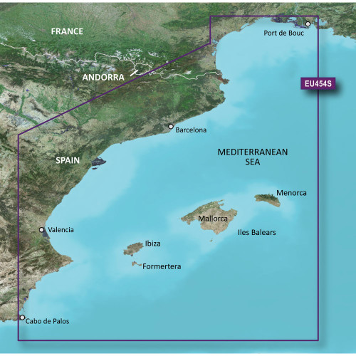Garmin BlueChart&reg; g3 Vision&reg; HD - VEU454S - Barcelona &amp; Valencia - microSD&trade;/SD&trade; 010-C0798-00