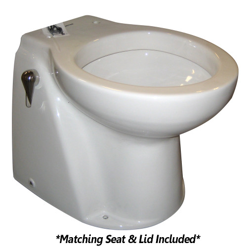 Raritan Atlantes Freedom&reg; w/Vortex-Vac - Household Style - White - Freshwater Solenoid - Smart Toilet Control - 12v AVHWF01203