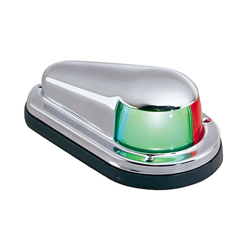Perko Bi-Color Bow Light - Chrome Plated Brass Top w/Black Plastic Base 0904DP0CHR