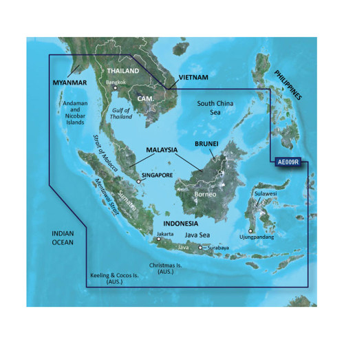Garmin BlueChart&reg; g3 HD - HXAE009R - Singapore / Malaysia / Indonesia - microSD&trade; / SD&trade; 010-C0884-20