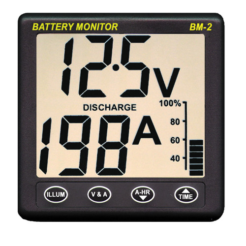Clipper BM-2 Battery Monitor w/Shunt - 200Amp BM-2