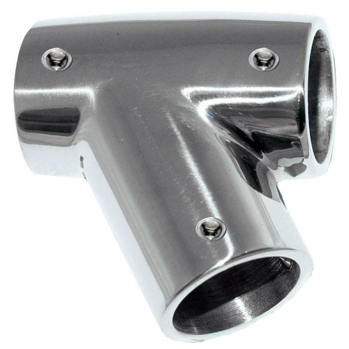 Whitecap 1" O.D. 60&#176; SS Tee - Right 6145C