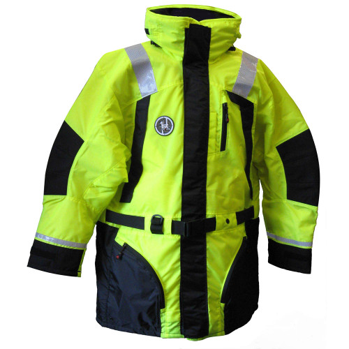 First Watch AC-1100 Flotation Coat - Hi-Vis Yellow - XXL AC-1100-HV-XXL