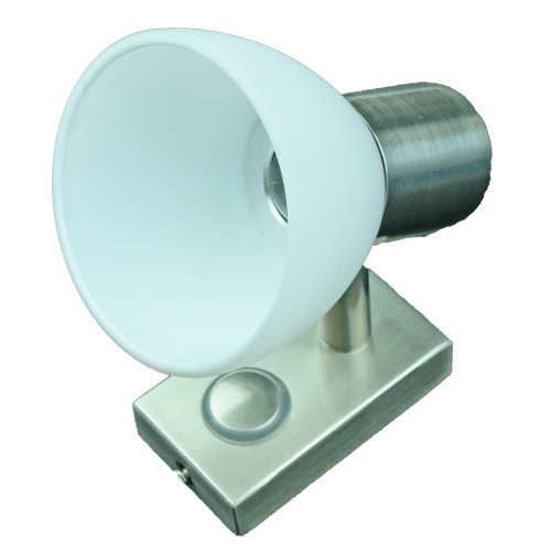 Lunasea LED Wall Mount Light Fixture - Touch Dimming - Brushed Nickel - Warm White - 3W LLB-33EW-81-OT